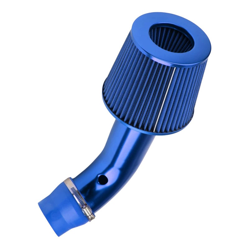 AUTOSITY 3" Universal Cold Air Intake Kit, Aluminum Car Air Intake Pipe Kit, Blue - Image 2
