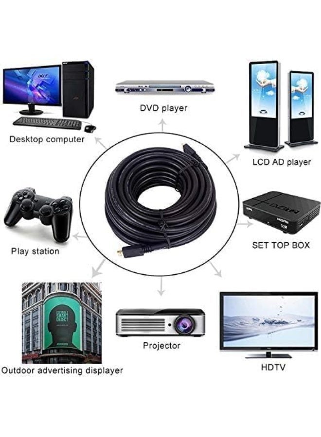 جون بولز كابل HDMI بطول 1 متر عالي السرعة، مزود بموصلات مطلية بالذهب، يدعم دقة 4K بمعدل 60 هرتز، وتقنية 3D، وتقنية إيثرنت، وقناة إرجاع الصوت (ARC) - متوافق مع أجهزة التلفزيون، وPS5، وXbox، وأجهزة الكمبيوتر المحمولة، والشاشات - Image 5