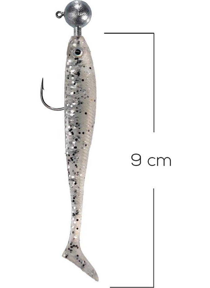 Ryuji - Panic Shad 9 cm Silicone Fish Bait with Jighead 3 gr - Image 1