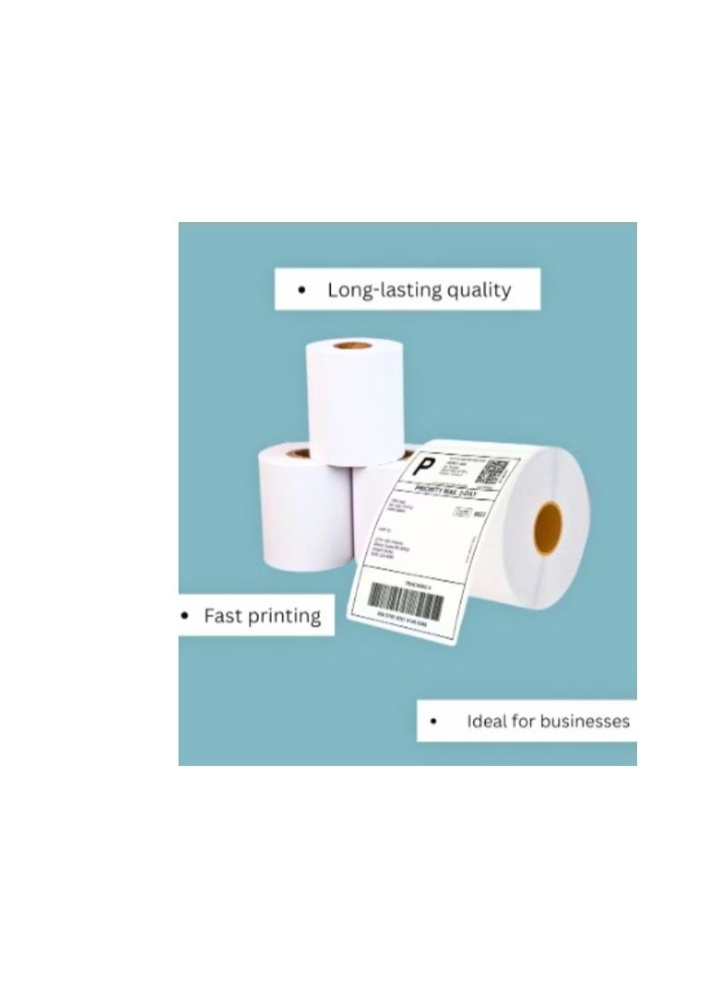Terabyte لفافة ورق حراري مميزة 80 مم × 80 مم عبوة (5 لفات) - ورق إيصالات POS عالي الحساسية لآلات الفوترة، وصناديق النقد، وطابعات الإيصالات خالية من BPA، غير متلاشي، طباعة سلسة لفافة حرارية للاستخدام في السوبرماركت، والمطاعم، والتجزئة، والمكاتب متوافقة مع Xprinter وEpson وBixolon - Image 3