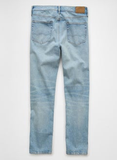 American Eagle Light Wash Straight Fit Jeans  - Image 5