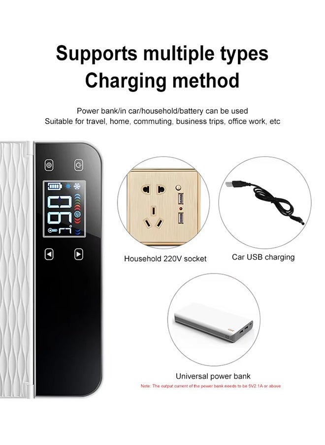 Generic - Portable Insulin Cooler Case,  Insulin Refrigerator with Temperature LED Display Screen,  Intelligent Temperature Control, Silent Operation, Keep Chilled at 2-8 Degrees, Domestic and medical (White) - Image 1