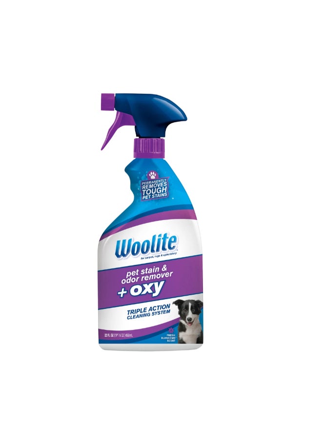 Woolite Fresh Blossoms Scented Oxy Carpet Pet Stain and Odor Remover Spray 650 ml 2047413