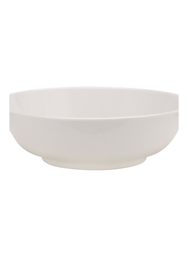 Royalford Melamineware Bowl 6" Deep Serving/ Soup Bowl RF10862 Durable & Chip Resistant Bowl Non-Toxic & Hygienic White Bowl for Soup Cereal Salad Ice-cream Dessert White 6inch - Image 1