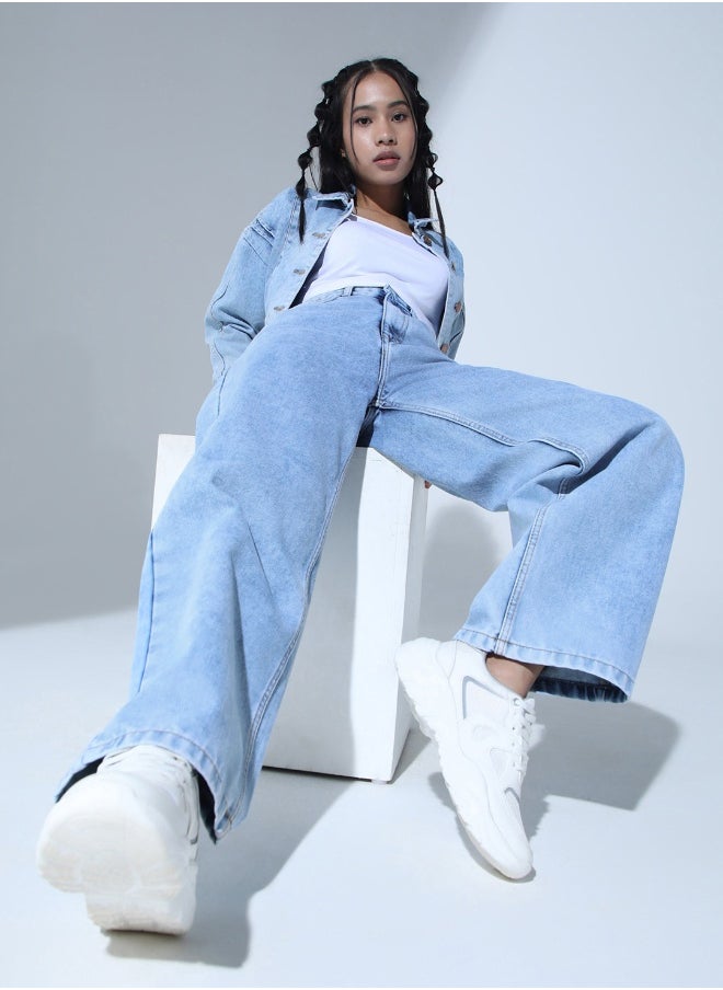 Hubberholme Indigo Jeans For Women  - Image 1