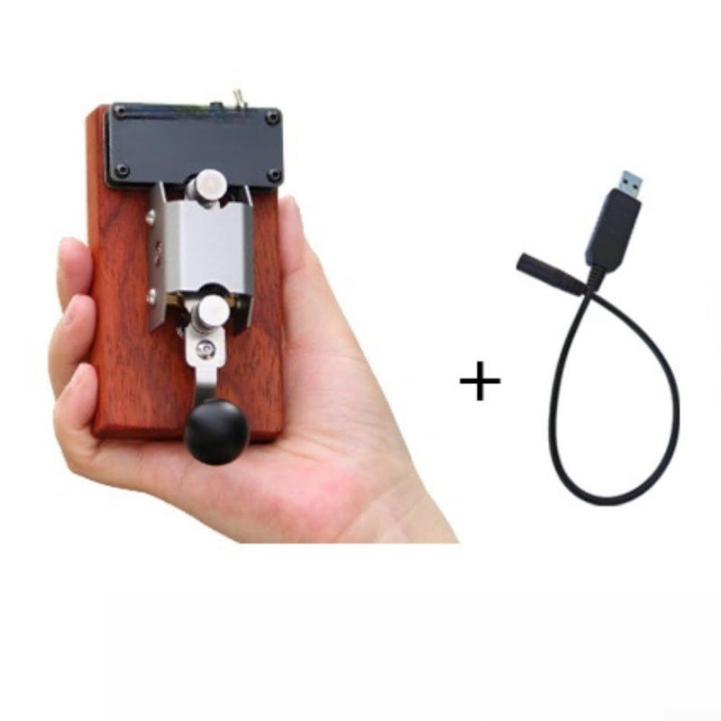 مفتاح إرسال مورس مع محاكاة الصوت والضوء متوافق مع الكمبيوتر عبر USB الحجم A - Image 4