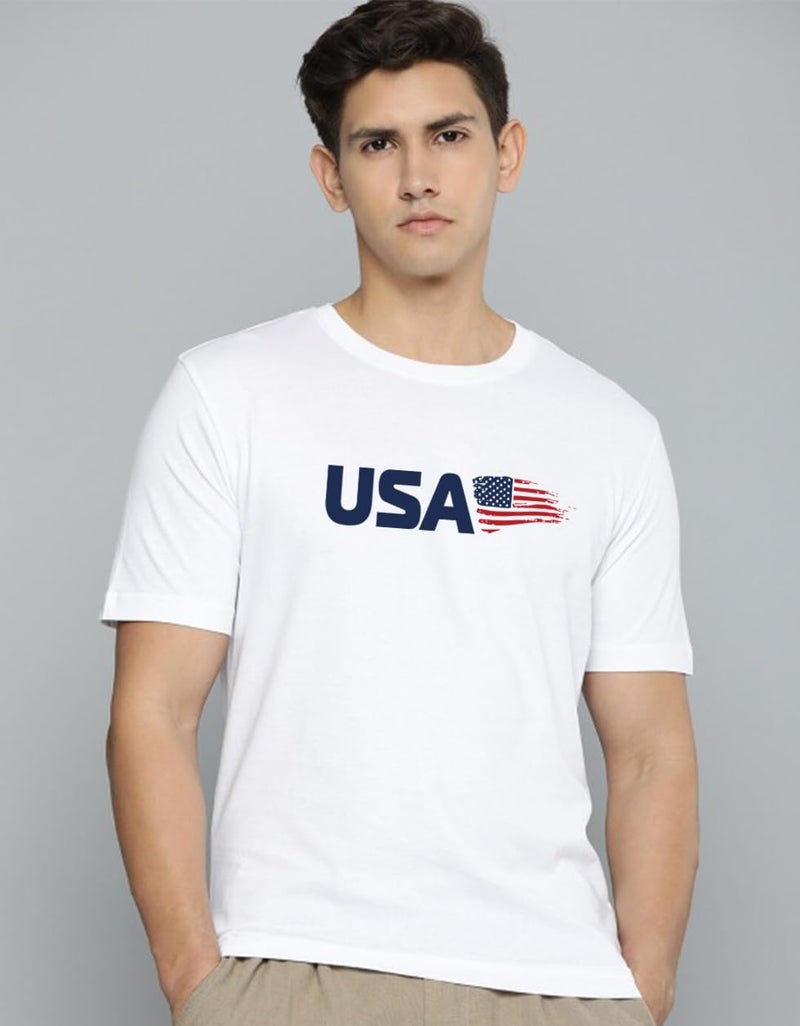 Veirdo® 100% Pure Cotton Regular Fit Cool & Trendy Front Printed Half Sleeve T-Shirt Combo for Men (PO2_TSH_V99_ARGR_USWT_L) - Image 5