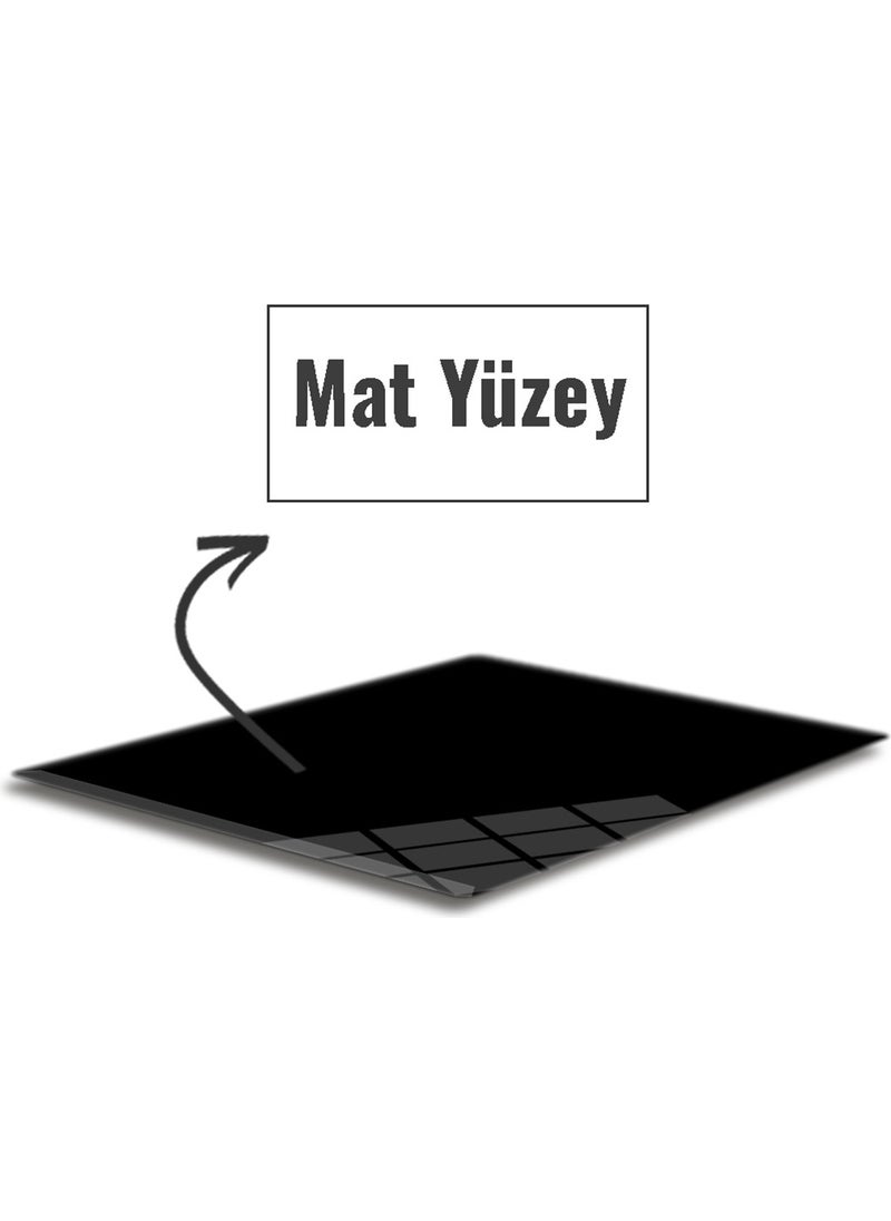 DECORITA Glass Mouse Pad | Glass Desk Mat | Solid Color - Black | Small | 18CM x 22CM  - Image 4
