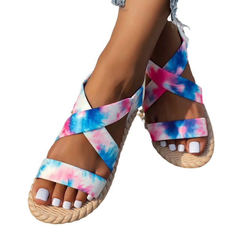 2024 Plus Size Women'S Summer Flat Casual Light Foam Sandals For Women - Image 5