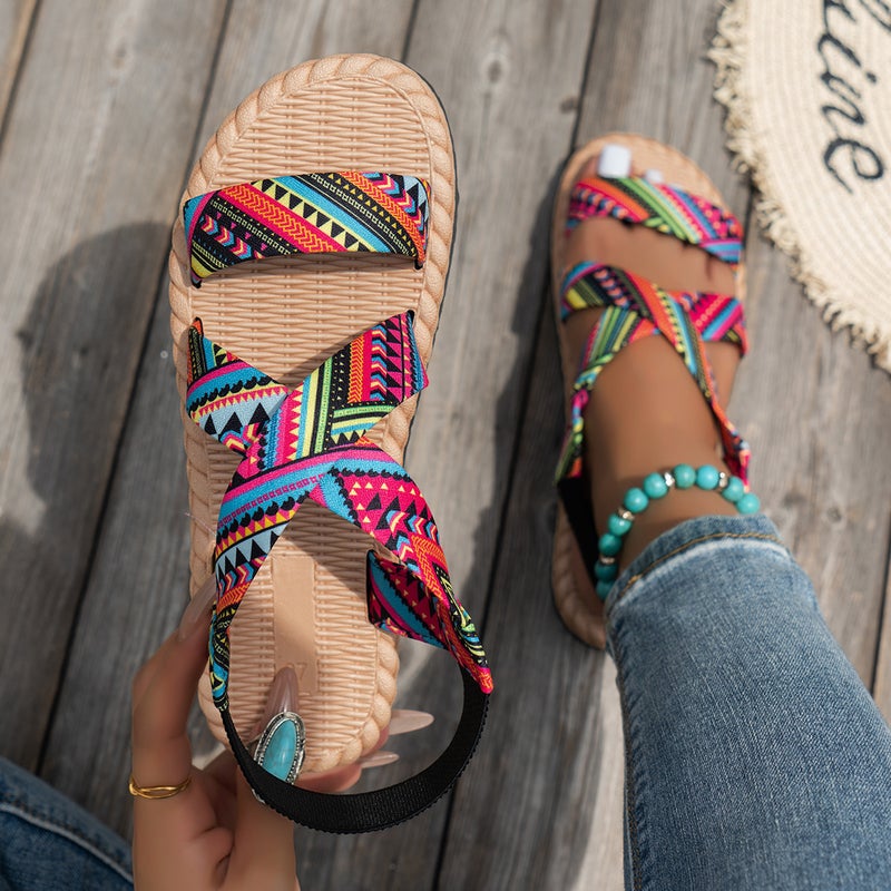 2024 Plus Size Women'S Summer Flat Casual Light Foam Sandals For Women - Image 4