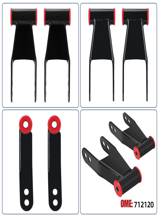 Parfyter 2" Suspension Rear Lowering Shackles Drop Shackle Kit 712120 Compatible with GMC Sierra 1500 2019-2021 Chevy Silverado 1500 2019-2021 - Image 5