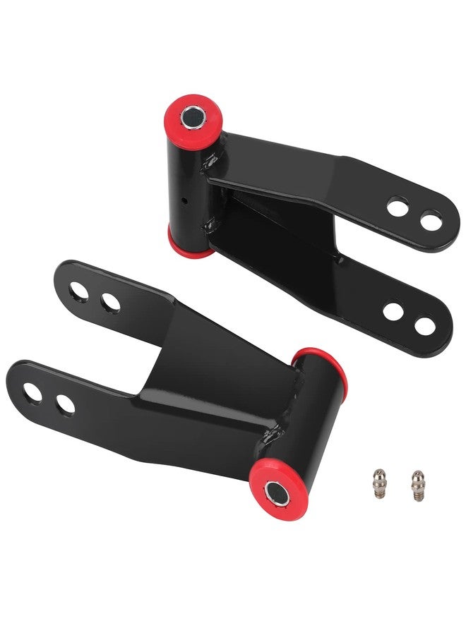Parfyter 2" Suspension Rear Lowering Shackles Drop Shackle Kit 712120 Compatible with GMC Sierra 1500 2019-2021 Chevy Silverado 1500 2019-2021 - Image 1