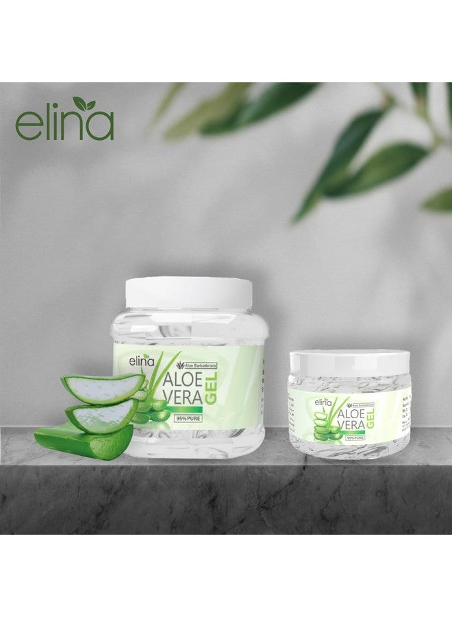 Elina 500Gm (Pack of 1) Multipurpose Aloe Vera Gel | Organic Cold Pressed Gel for Skin & Hair | Hydrating, Anti-Ageing, Soothing & Acne Control | For All Skin Types - Image 5