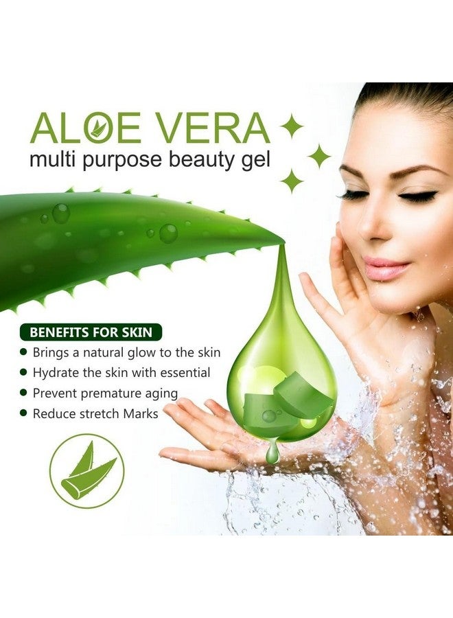 Elina 500Gm (Pack of 1) Multipurpose Aloe Vera Gel | Organic Cold Pressed Gel for Skin & Hair | Hydrating, Anti-Ageing, Soothing & Acne Control | For All Skin Types - Image 2
