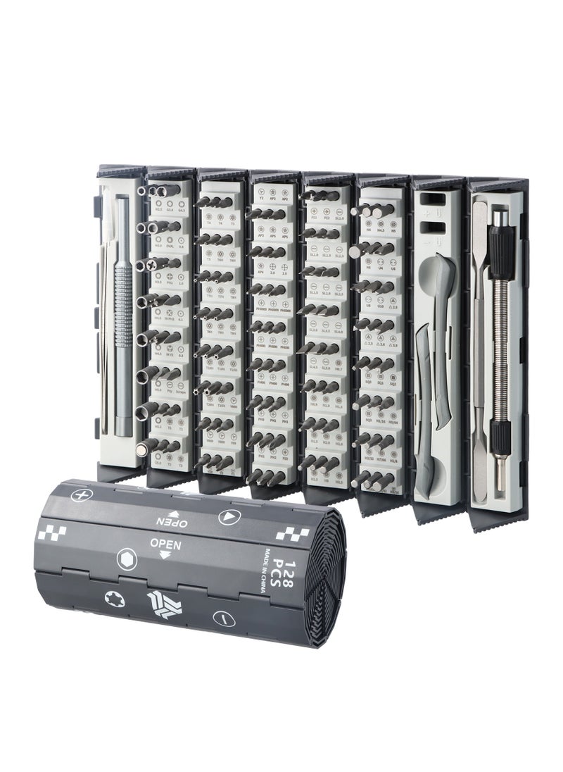 Generic - 128 in 1 Precision Screwdriver Set, Strong Magnetic Screwdriver Bits, Mini Screwdriver Set with Portable Case, Precision Screwdriver Tool Kit for Laptop/Computer/Phone/Camera/Electronics - Image 1