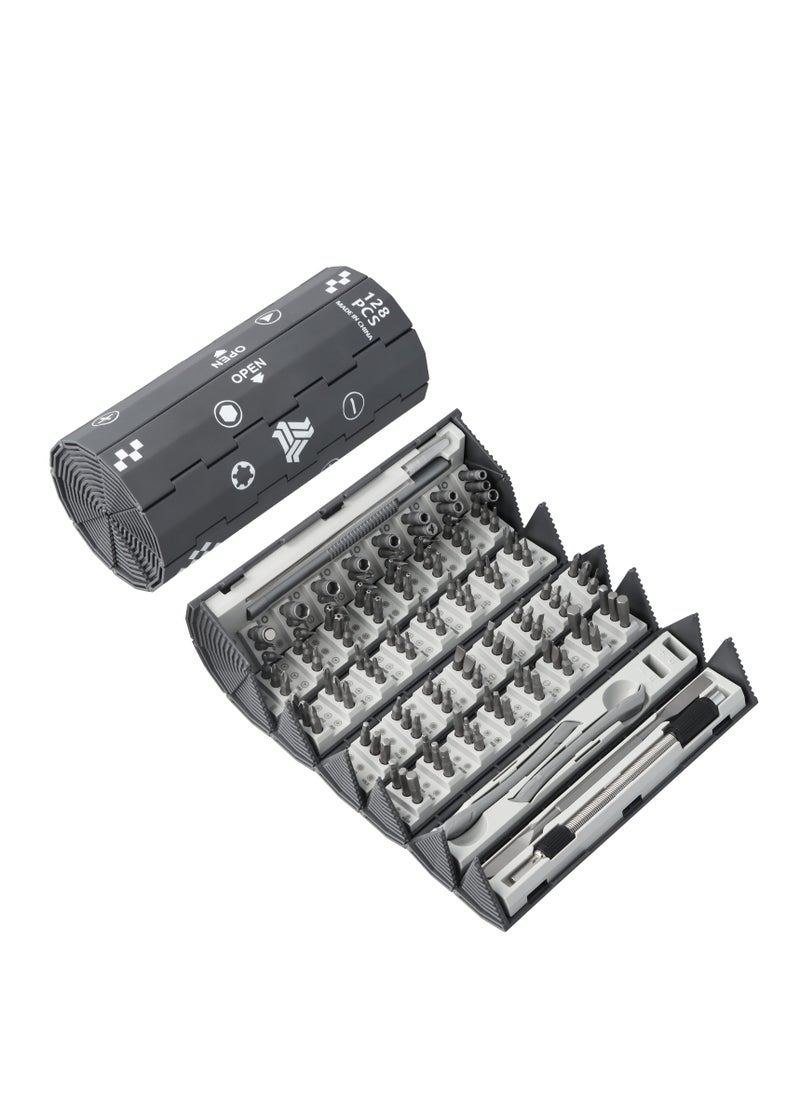 Generic - 128 in 1 Precision Screwdriver Set, Strong Magnetic Screwdriver Bits, Mini Screwdriver Set with Portable Case, Precision Screwdriver Tool Kit for Laptop/Computer/Phone/Camera/Electronics - Image 1