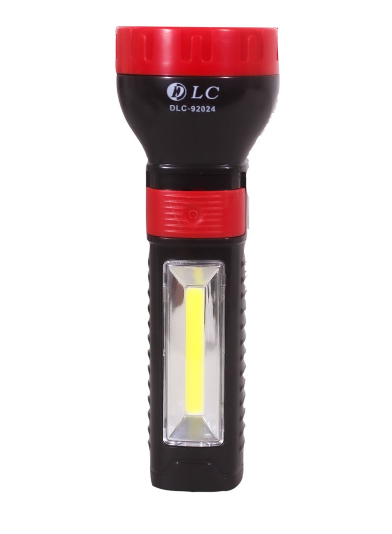 دي إل سي  مصباح يدوي LED قابل لإعادة الشحن dlc-92024 أحمر/أسود - Image 2