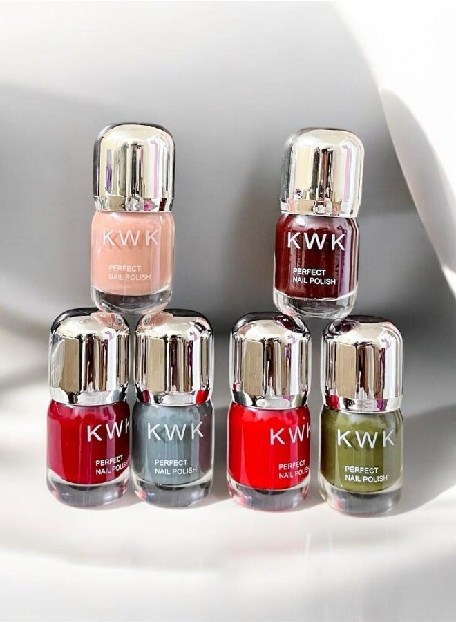 كيه دابليو كيه طلاء أظافر (مناكير) – 24 لون من KWK - Image 3