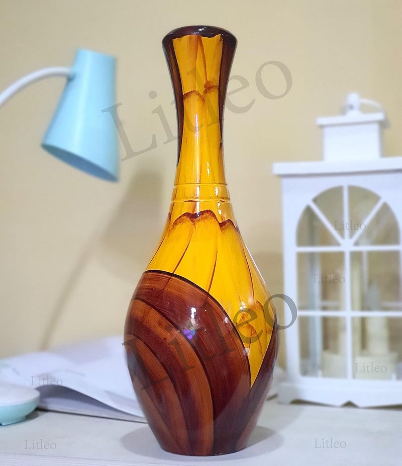 Litleo Litleo Great for Any Flower Home Office Table Gift Wooden Vase King 