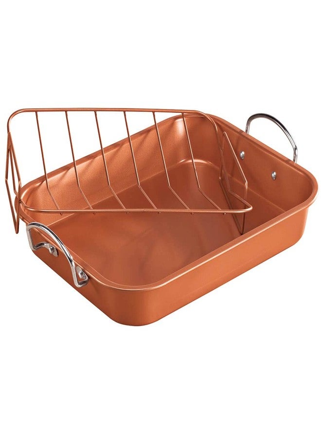 copper chef Copper H-02725-WV Turkey Roaster Pan, Size, One Color - Image 1
