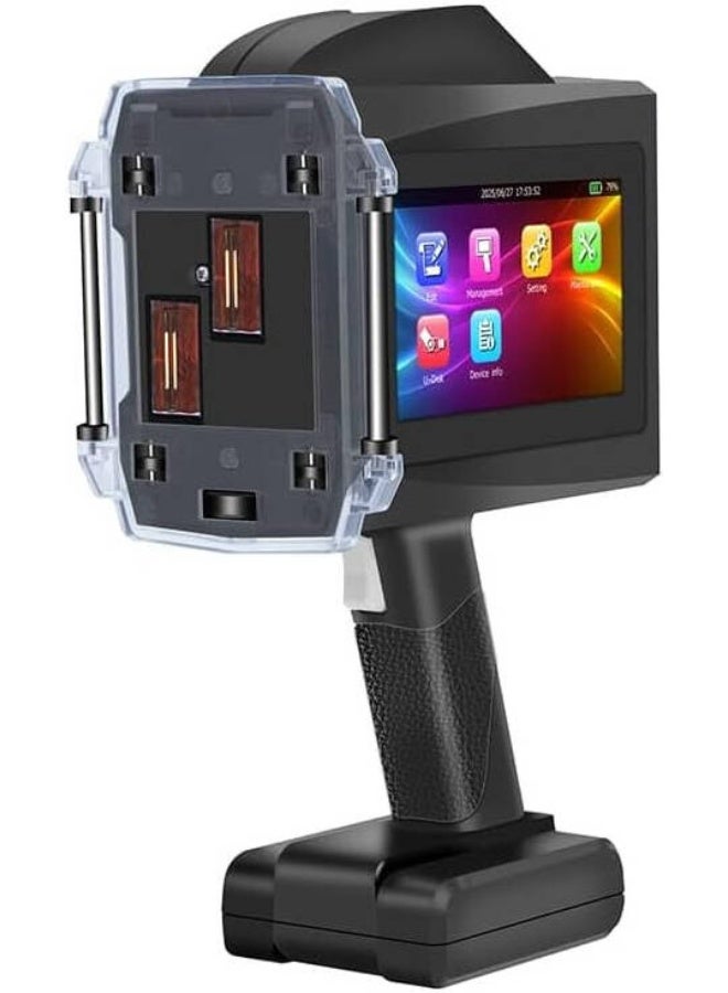 بنتساي BENTSAI B45 Dual-Head 50mm Handheld Inkjet Printer, Auto Conveyor TIJ Coding Printer for QR Codes, Barcodes, Cartons, Pallets, Sacks & Industrial Packaging - Image 3