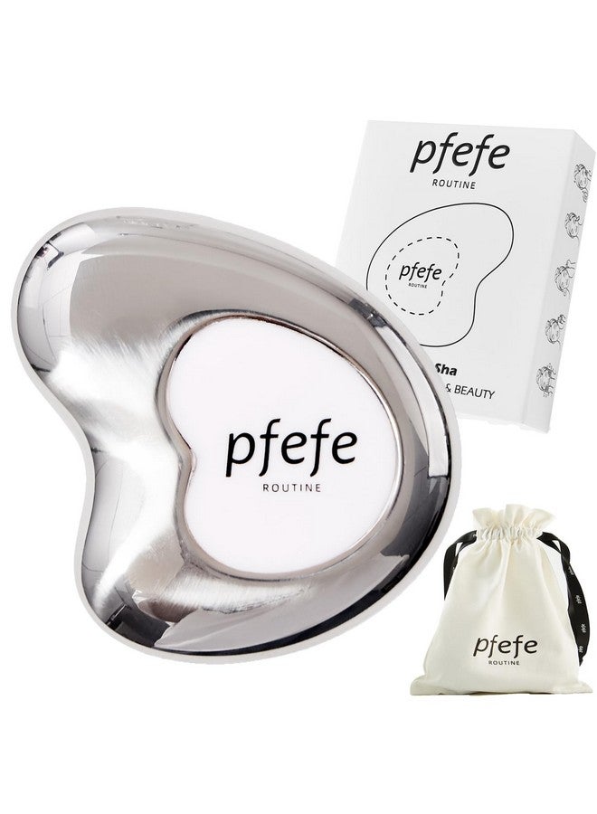 pfefe Stainless Steel Cryo Gua Sha - Gua Sha Facial Beauty Tools - Metal Skin Care Gua Sha for Body SPA Face Neck Eye - Image 1