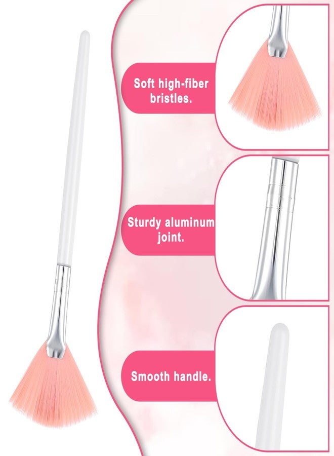 Alrhso 2 Pcs Face Mask Applicator Fan Brushes for Facial Soft Skincare Esthetician Makeup Brushes Cosmetic Tools for Mud Cream Peel - Image 3