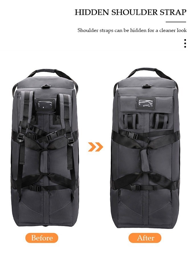 Arabest Travel Rolling Duffel Bag Expandable Foldable Bag Luggage With 2 Wheels,Rolling Luggage Bag Carry on Wheeled Suitcase,Lightweight Large Shoulder Weekender Overnight Bag for Men Women Shopping, Gym, Camping, Travel or Business Trip - Image 5
