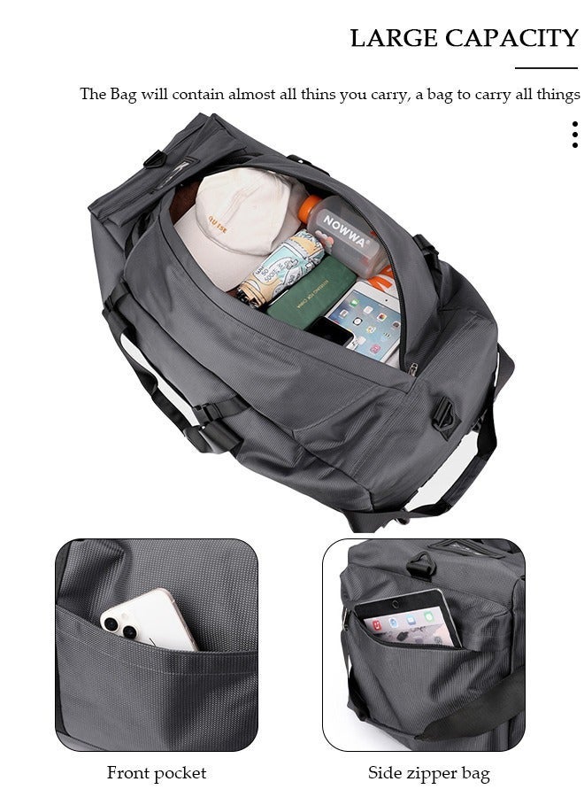 Arabest Travel Rolling Duffel Bag Expandable Foldable Bag Luggage With 2 Wheels,Rolling Luggage Bag Carry on Wheeled Suitcase,Lightweight Large Shoulder Weekender Overnight Bag for Men Women Shopping, Gym, Camping, Travel or Business Trip - Image 4