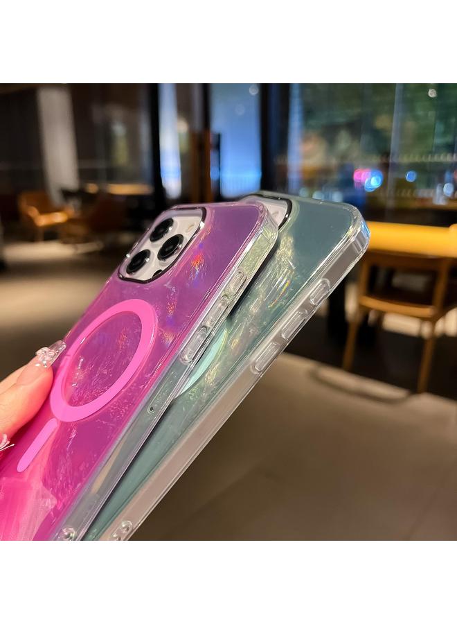 Zaboon Case For iPhone 12 Pro Max Plating Gradient Glacier Texture MagSafe Phone Case - Image 5