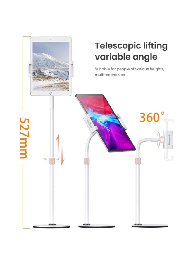 Lisen Tablet Stand Tablet Holder, Adjustable iPad Stands for Desk, Stand for iPad Thick Case Friendly iPad Stand Holder Compatible with(4.7-13") Tablets, Phones - Image 3