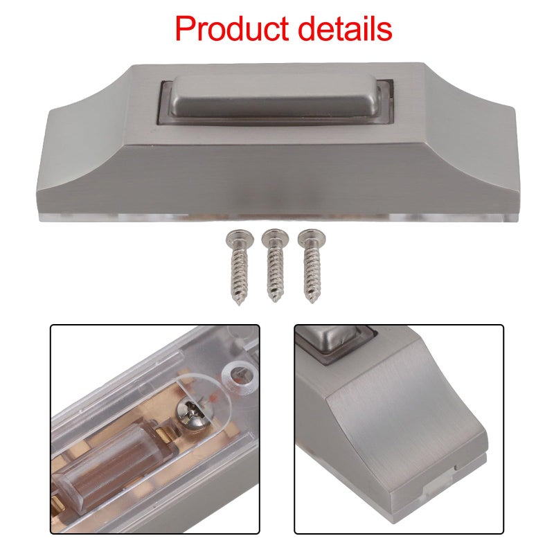 Heavy Duty Zinc Alloy Wired LED Doorbell Button For 12 24V DC Systems Indoor Outdoor - Image 4