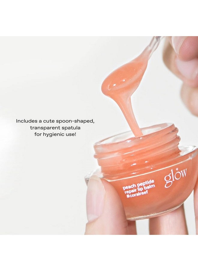 Glow Peach Peptide Repair Lip Balm Palepink Crueltyfree & Artificial Fragrancefree Essential Oilfree Nourish & Moisturize Lips With Peach Flavored Lip Balm 0.3 Oz - Image 5