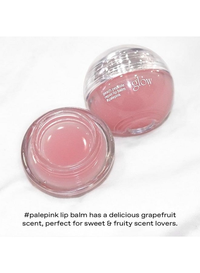 Glow Peach Peptide Repair Lip Balm Palepink Crueltyfree & Artificial Fragrancefree Essential Oilfree Nourish & Moisturize Lips With Peach Flavored Lip Balm 0.3 Oz - Image 2