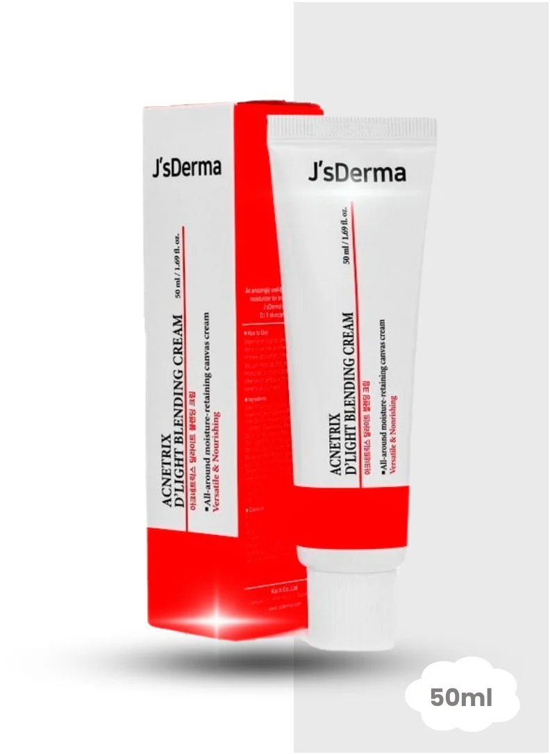 J'sDerma Moisturizing Cream for Sebum Control and Skin Soothing even for sensitive skin Acnetrix DeLight Blending Cream 50ml