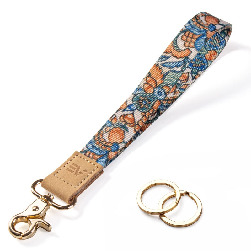 EcoVision Keychain Lanyard for Keys, Wristlet Key Chain for Women, Key Holder Lanyards with 2 keyrings - Image 1
