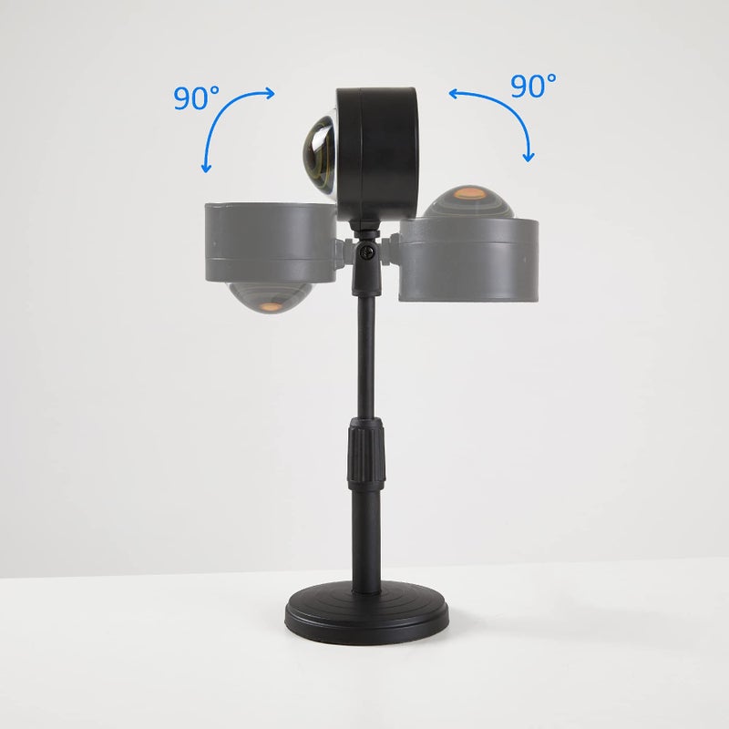 MAISINDE Sunset Lamp Extendable LED Desktop Indoor Projection Lighting Romantic Ambience Light 90 Degree Rotation Wall Background Night Light for Home Party Living Room Bedroom Décor - Sunset red - Image 5