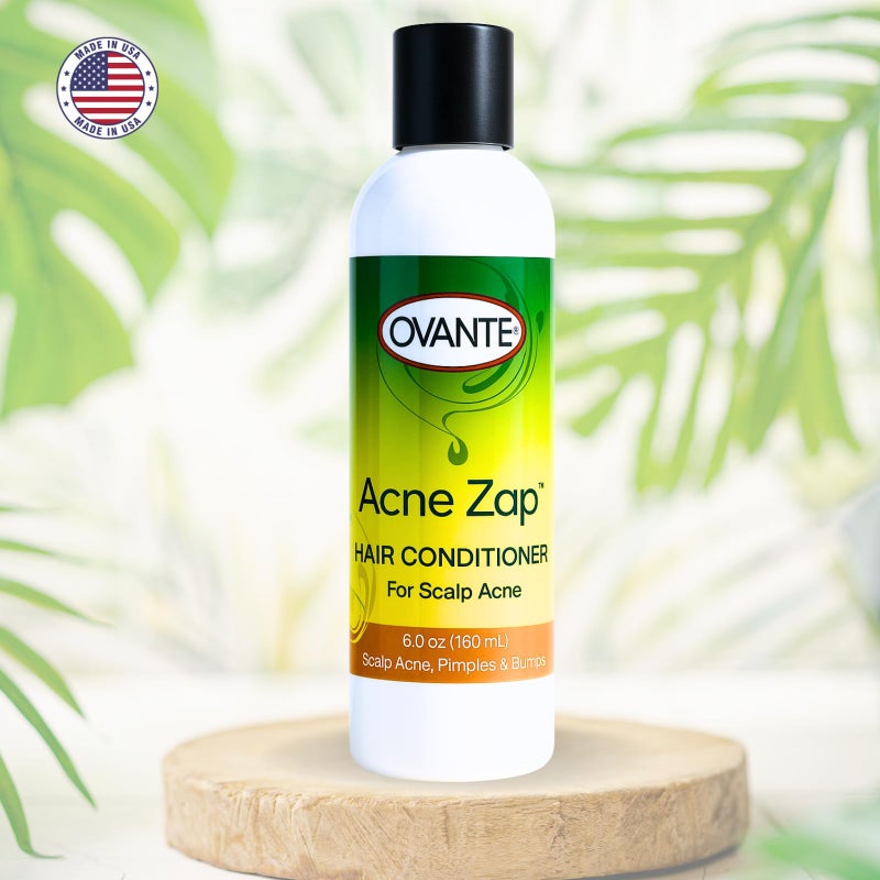Ovante AZap Hair Conditioner for Greasy Oily Itchy Scalp, CLEAR Your Scalp, Neck & Back from Bacne, Blackheads & Blemishes - 6.0 oz - Image 2
