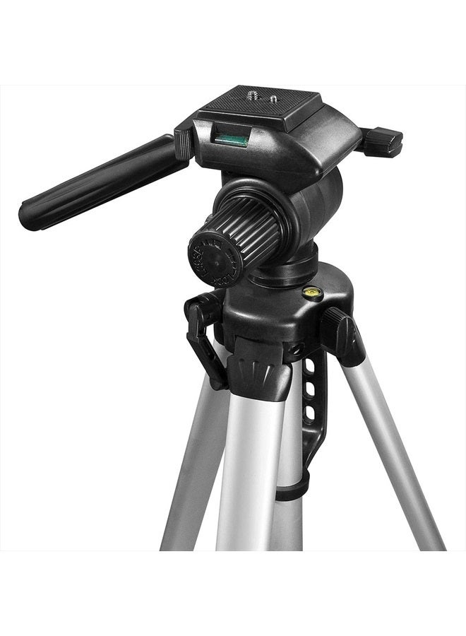 BARSKA Deluxe Tripod Extendable to 63.4" w/ Carrying Case , Gray/Black - Image 4