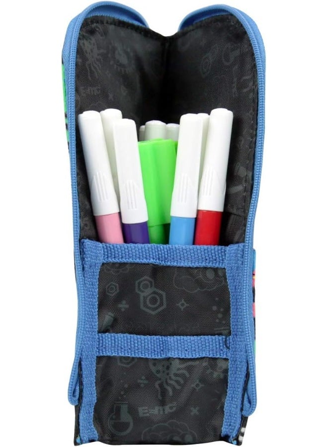 SMILY KIDDOS Smily Kiddos | Smily Pen Holder Case (Black) | Kids&School Pencil Case | Pencil Pouch for Kids - Image 3
