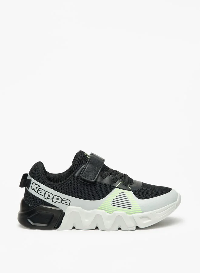 Kappa Boys' Colourblock Walking Shoes with Hook and Loop Closure