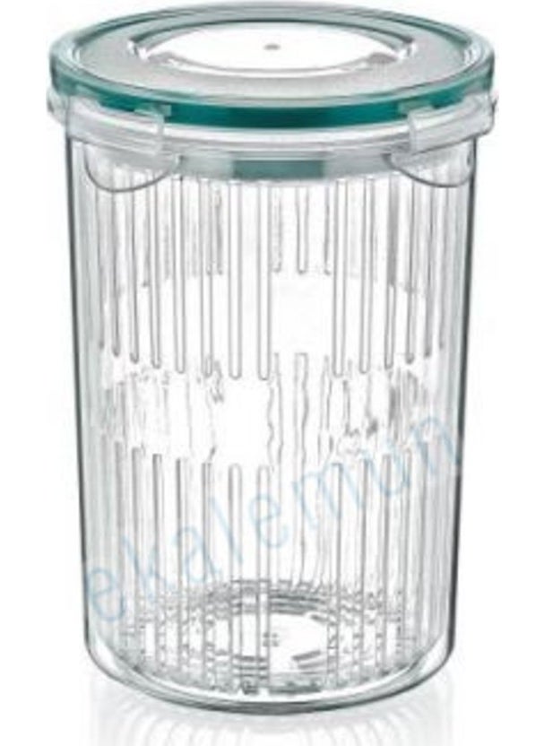 PLASTART Iraq Plastic Fresh Box with Round Strainer 1.5 lt  - Image 1