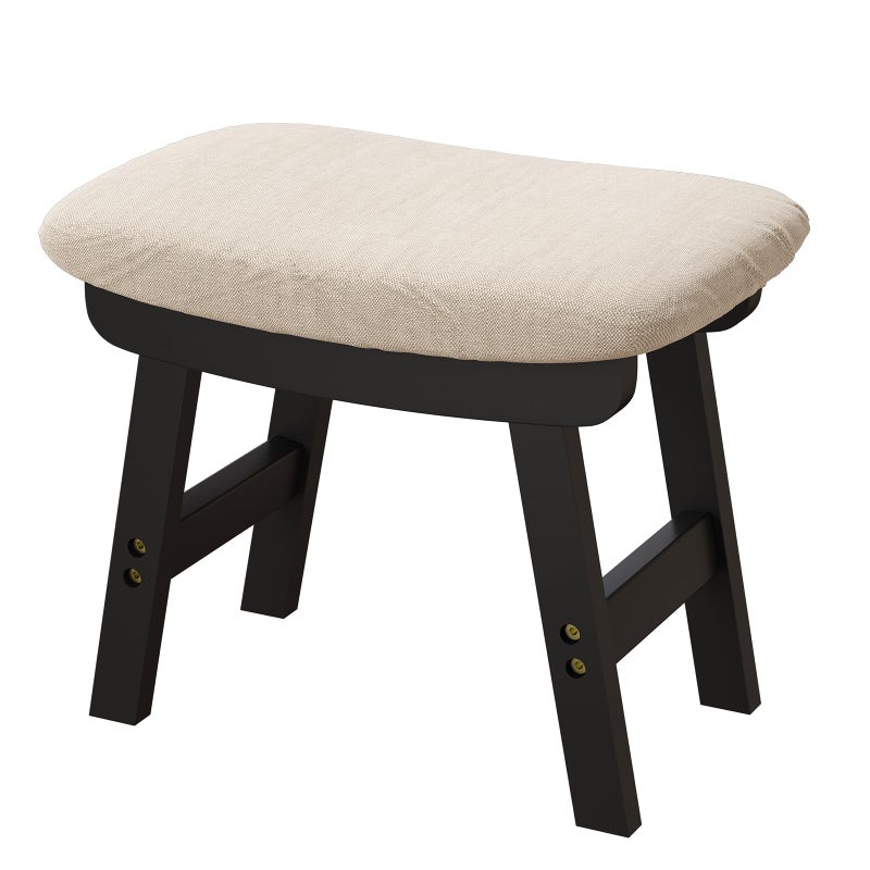 viewcare Foot Stool Foot Stool Small Ottoman Wood Foot Rest for Living Room Bedroom and Kitchen