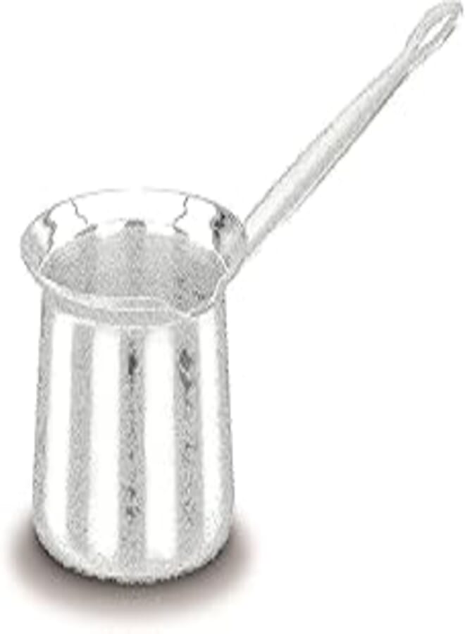 Korkmaz stainless steel turkish coffee pot - Silver 1 liter 33.8 oz A139