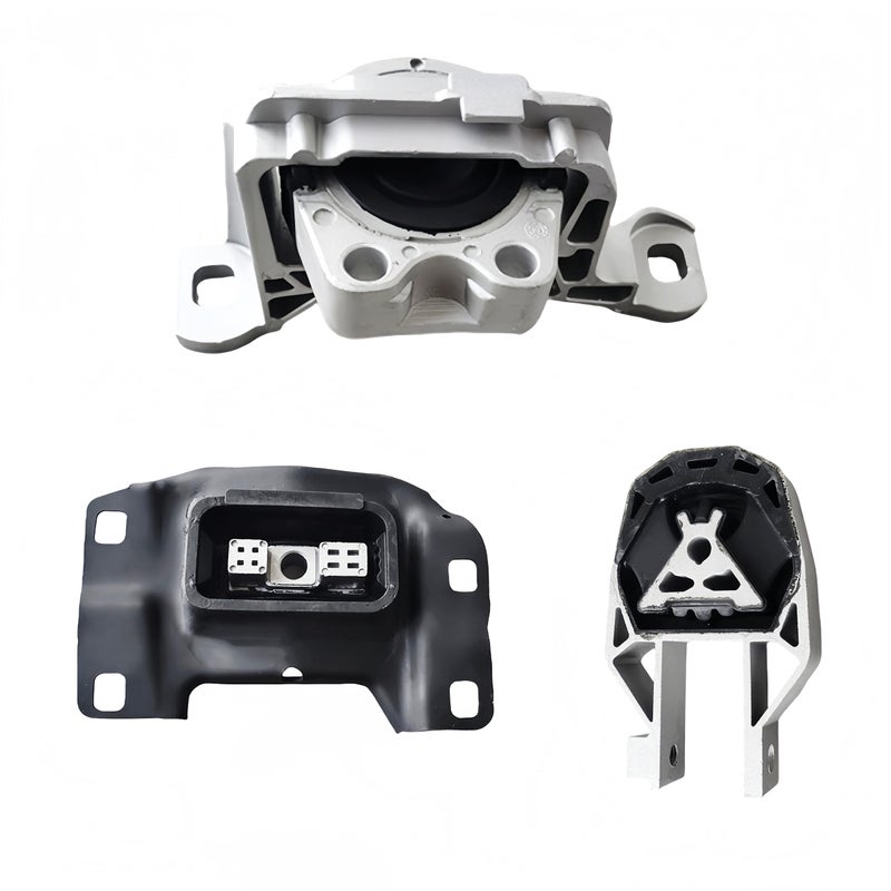 3Pcs Engine Motor Transmission Mount Set Compatible with Focus 2012 2013 2014 2015 2016 2017 2018 20L L4 Replacement for A5520 CV6Z6068A A5646 CV6Z6038C A5612 AV6Z6068A