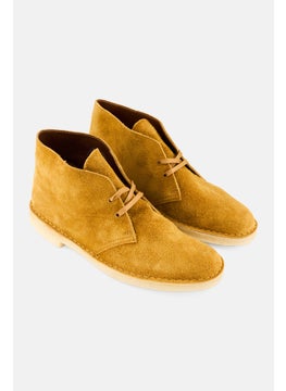 clarks Men Desert Lace Up Boots, Brownish Orange  - Image 1