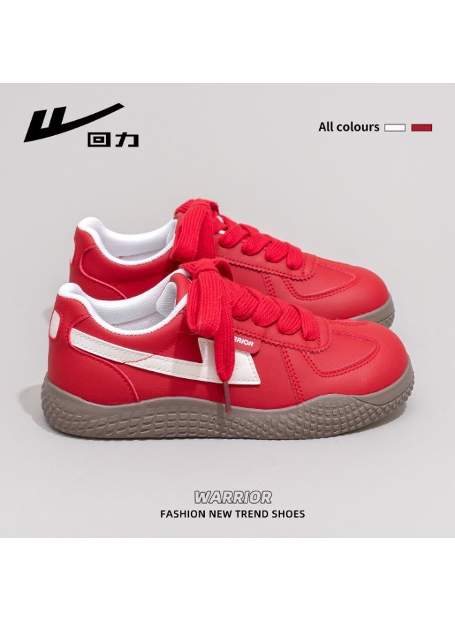 Warrior Retro Style Sneakers, Red Classic Low-Top Shoes - Iconic Chinese Brand Fashion Footwear & Comfortable Daily Essential