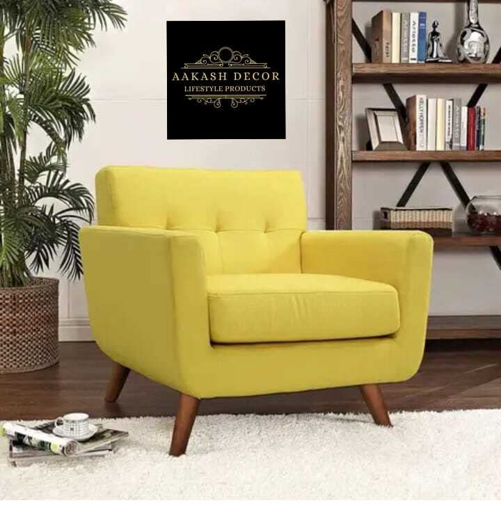 AAKASH DECOR 4 Pcs Sofa Oak Finish Wood Leg 5 Inch Wooden Sofa Furniture Brown Finish Heavy Duty Cone Shape with Mounting Metal Oak Finish - Image 3