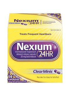 NEXIUM 24Hr Capsules Clear Minis - 14 Ct, Pack Of 3  - Image 1