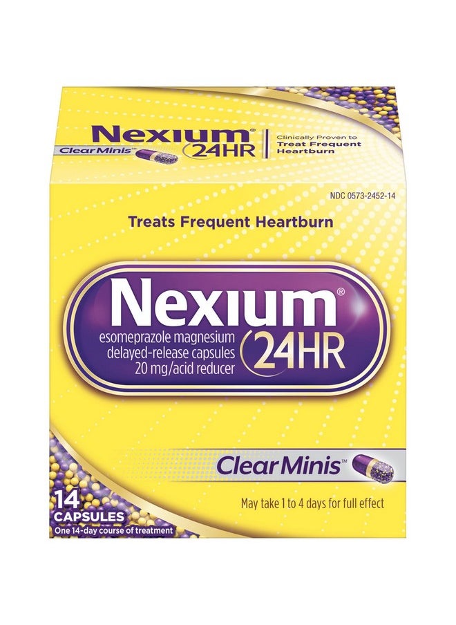 NEXIUM - 24Hr Capsules Clear Minis - 14 Ct, Pack Of 3 - Image 1